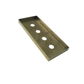 Custom Sheet Metal Parts Brass Laser Cutting CNC Punching Welding For Cover