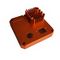 Orange Anodized Aluminum Heatsink Extrusion Profiles Construction Appliance